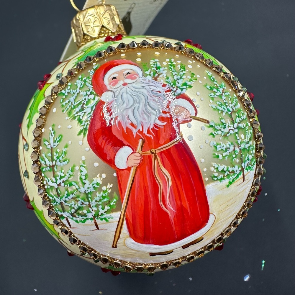 2014 Patricia Breen Beguiling Orb Little‎ Silent Tree 2.95" Ornament Holly